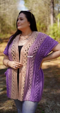 Journey Chanel Designs - Anastasia R Smith - Fairy Wing Ruana (adult & child sizes)