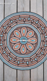 Mandala with Flower (new version) by Lilla Björn (Tatsiana Kupryianchyk)