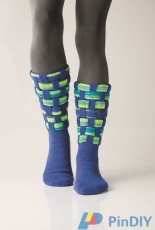 Schachenmayr-R0238-Lattice Socks by Charles D. Gandy - Free