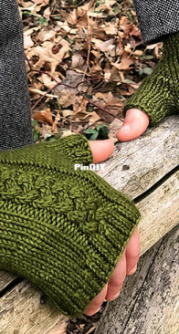 Lochmoor Mitts by Melissa Burke - Apiary Knits