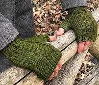 Lochmoor Mitts by Melissa Burke - Apiary Knits