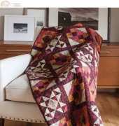 Linda J.Hahn- Sunset Canyon Triangle Square-Free Quilt Pattern