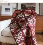 Linda J.Hahn- Sunset Canyon Triangle Square-Free Quilt Pattern
