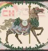Leisure Arts Leaflet 3011 Teresa Wentzler TW Carousel Horse For All Seasons Winter XSD