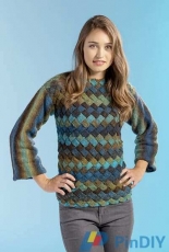 Universal Yarn-Landscapes Sweater by Universal Yarn Design Team -Free