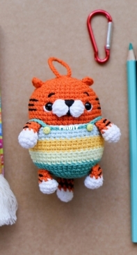 My Crochet Wonders - Marina Chuchkalova - Tiger keychain - Free