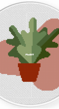 Daily Cross Stitch - House Plant Deco