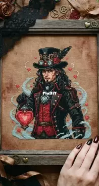 Fanta pattern - Steampunk Heartkeeper with Red Love Lantern