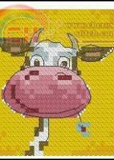 Cow with Flower from Wonderful Moments 1-2009