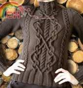 Cable Sweater by Bernat Design Studio - Free