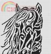 White Willow Stitching Tribal Horse - 000-210 - Skyler Larson