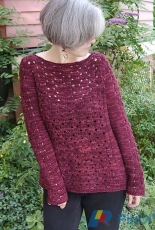 Sangria Pullover by Alison Green /Berroco-Free