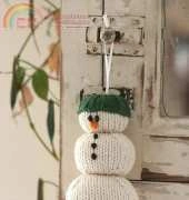 A Snowman Ornament by Parson Brown/yarnmiracles-Free