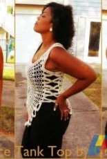GuChet - Crochet Lace Tank Top Plus Size