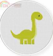 Daily Cross Stitch - Cute Dino