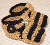 Mon Petit Violon - Vita Apala - Striped Baby Sandals