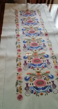 Embroidered  runner