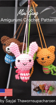K and J Dolls - Sayjai Thawornsupacharoen - Mini Gang Amigurumi