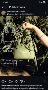 Mallow bag - Meadow hues studio