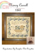 Nancy Cassell 1841 Sampler - Samplers Not Forgotten