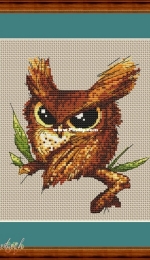 Sabatt Stitch - Owl by Alexandra Shabasheva - Free