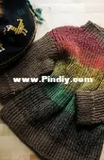 Rainbow in the Storm - Mini by Paige Parkin, The Knit Diaries
