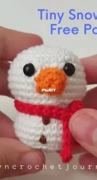 Lyn Crochet Journal - Marlyn Christ - Tiny Snowman - Free
