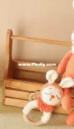 Pam Pino Design - Nazeli Mkrtchyan-Tadevosyan - Newborn Bunny and Rattle