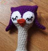 Ham and Eggs - Heather Jarmusz - Sleepy Owl Baby Rattle