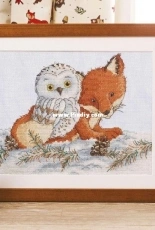 Best Friends - Owl and Fox by Lee Holland from Cross Stitch Crazy 237 XSD