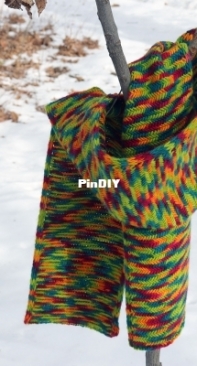 Nobodys Perfect Herringbone Scarf by Carol Lisensky-Free