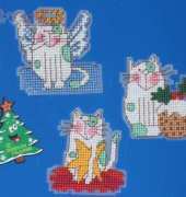 Christmas cats magnets