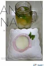 Fruit tea  and Glutinous rice dumplings