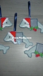 christmasornaments dolphins -los disenos de inma