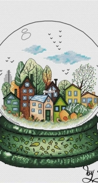 City Of Spring Snow Globe by Ksenia Glushkova