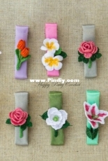 Happy Patty Crochet - Flower Hair Clips