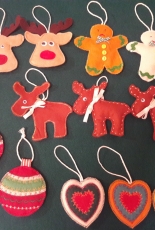 Felt Christmas decorations - My work
