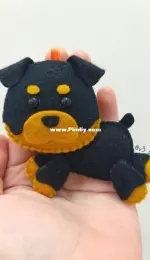 Rottweiler felt plush