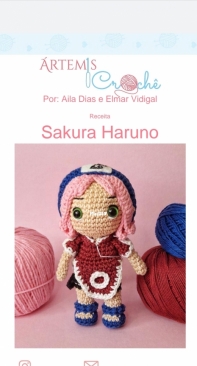 Artemis Crochê - Aila Dias e Elmar Vidigal - Sakura Haruno - Portuguese