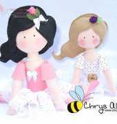 Chrys Altran-Felting Ballerina-Free Pattern /Portuguese