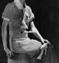 The Spool Cotton Company - Crocheted cotton lace dress n102 - Free