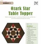 Fons and Porters Love of Quilting - Ozark Star Table Topper-Free Star Quilting Pattern