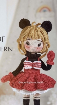 Moonlight Crochet - MoonlightCrochet89 - Nguyet Vu Thi /Nguyệt Vũ Thị - Sakura red dress