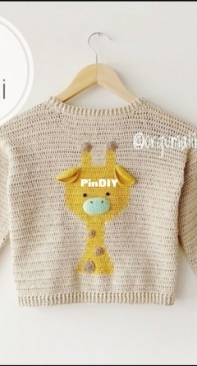 Örgü Malikanesi - Giraffe Cardigan - Zürafa Hırka - Turkish - Free