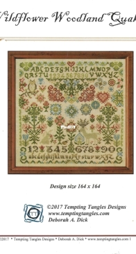 Tempting Tangles Designs - Wildflower Woodland Quaker by Deborah A Dick