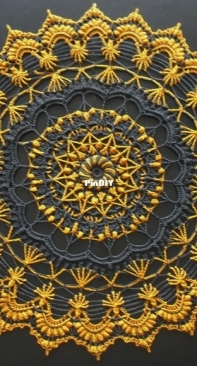Galyna Borysova - Галина Борисова - Cleopatra Doily - Салфетка Cleopatra - Russian