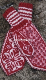 Turi mittens by Inger Berg-English,Norwegian-Free