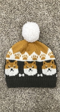 Shiba Dog Hat by William Hou-English