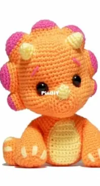 AGAmigurumi - Agata - Triceratops