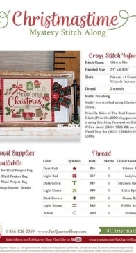 Fat Quarter Shop - Christmastime Mystery Stitch Along  - Free